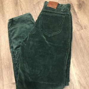 Vintage Lee Mom green Corduroy pants